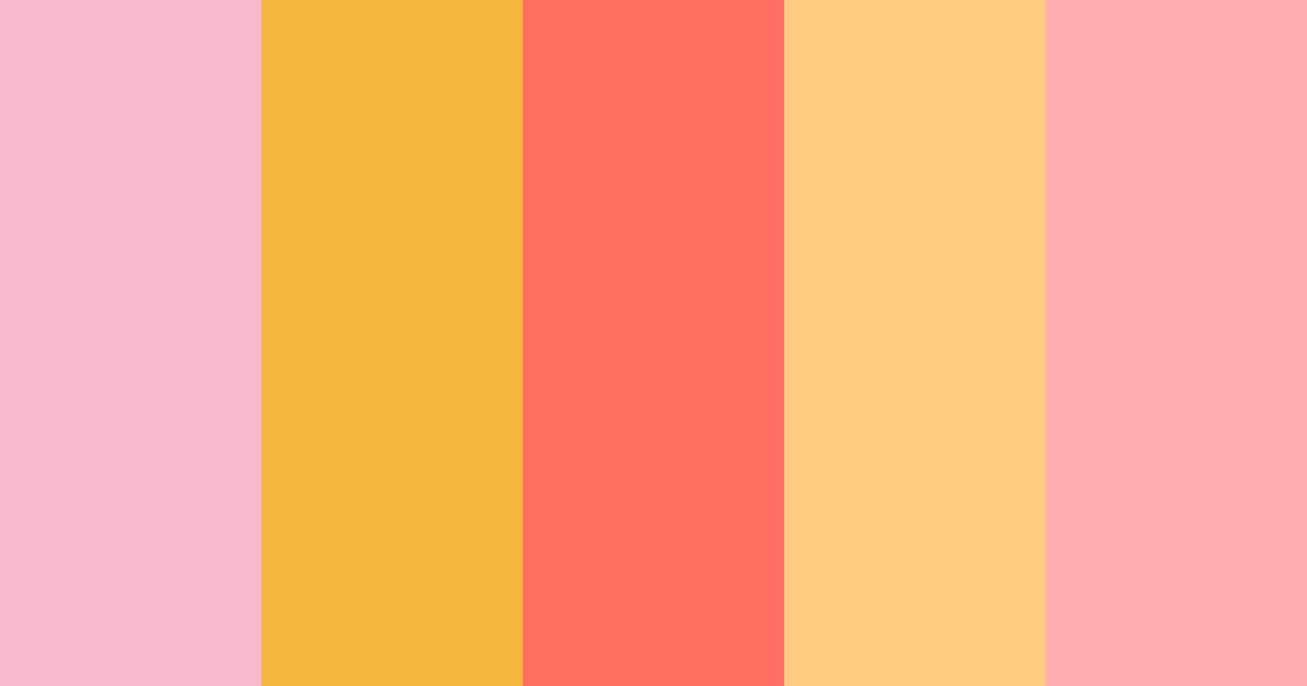 Download hello kitty color palette PNG image (landscape)