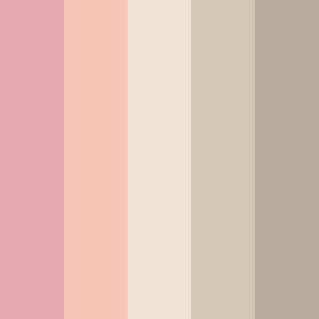 Download japanese fox color palette PNG image (square)