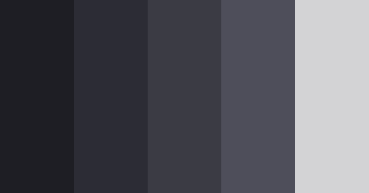 Dark Dashboard Color Palette