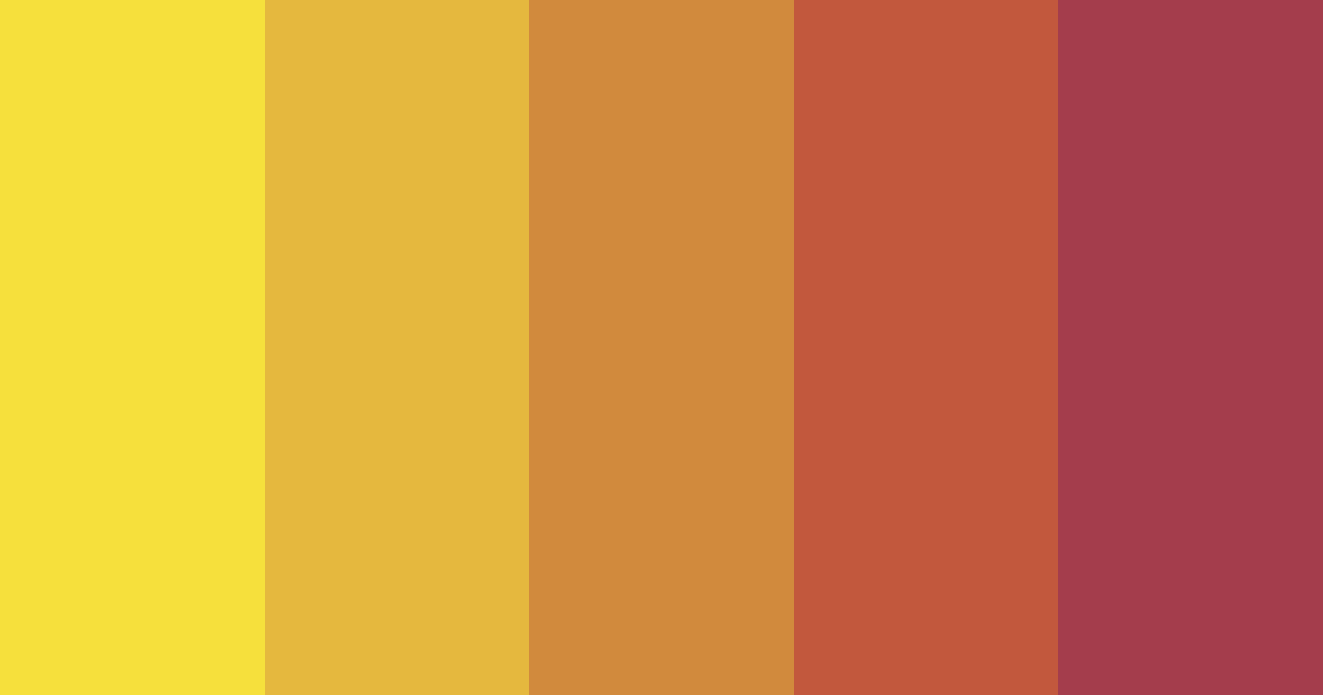 Download sunflower bliss color palette PNG image (landscape)