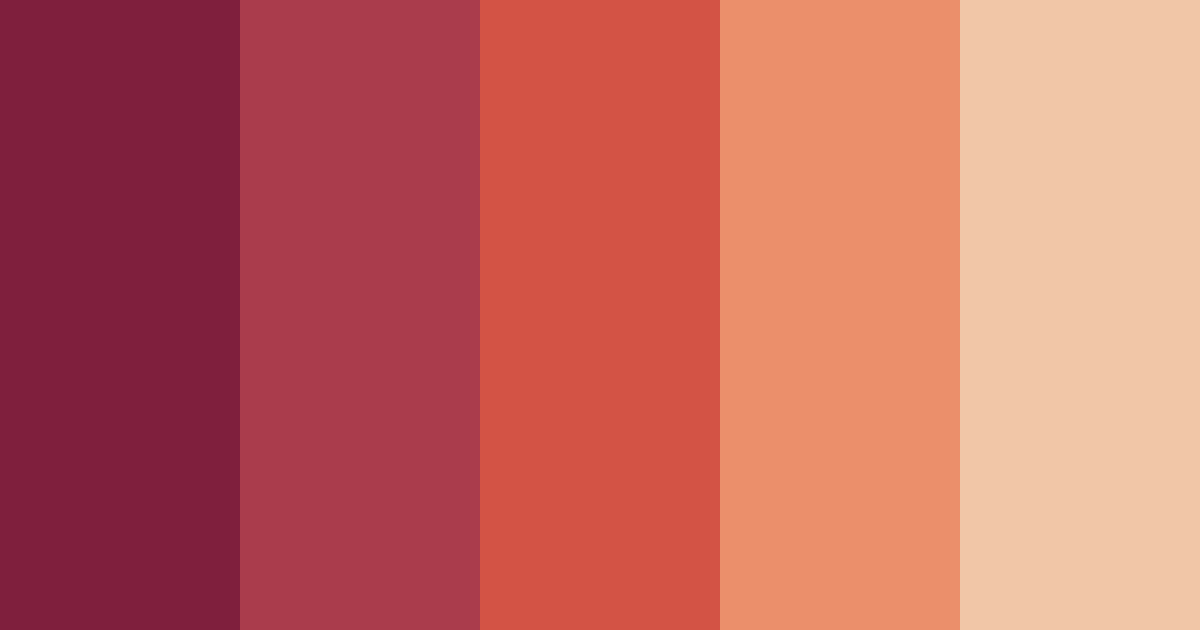 Download dark red wine color palette PNG image (landscape)