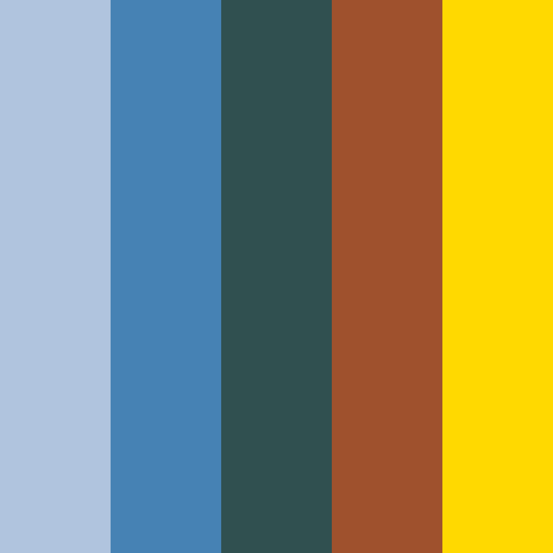 Download older man color palette PNG image (square)