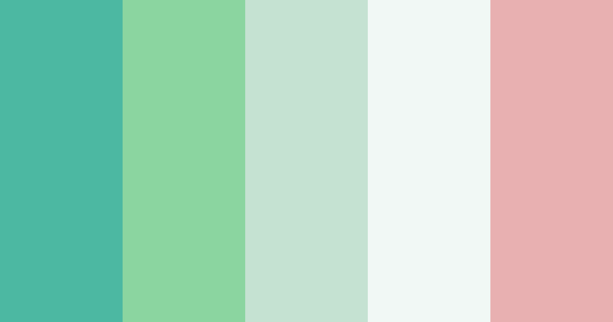 Download calm waters color palette PNG image (landscape)
