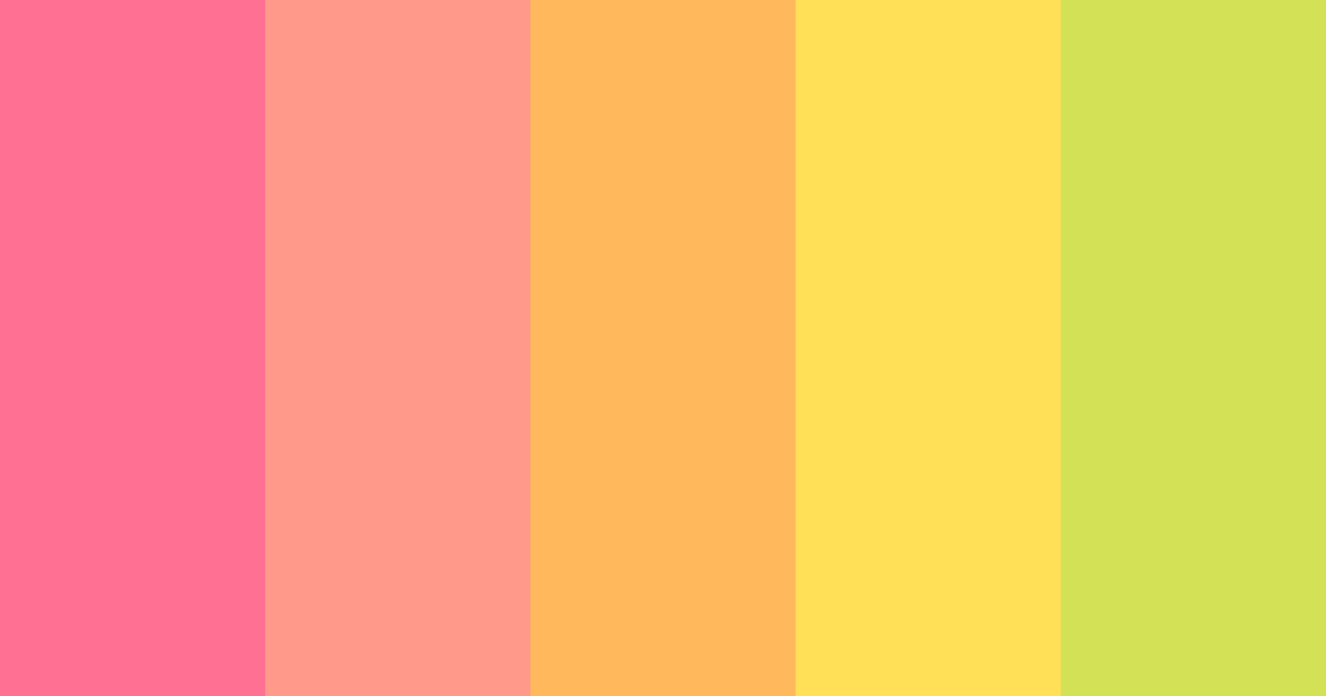Download sweet pink sunset color palette PNG image (landscape)