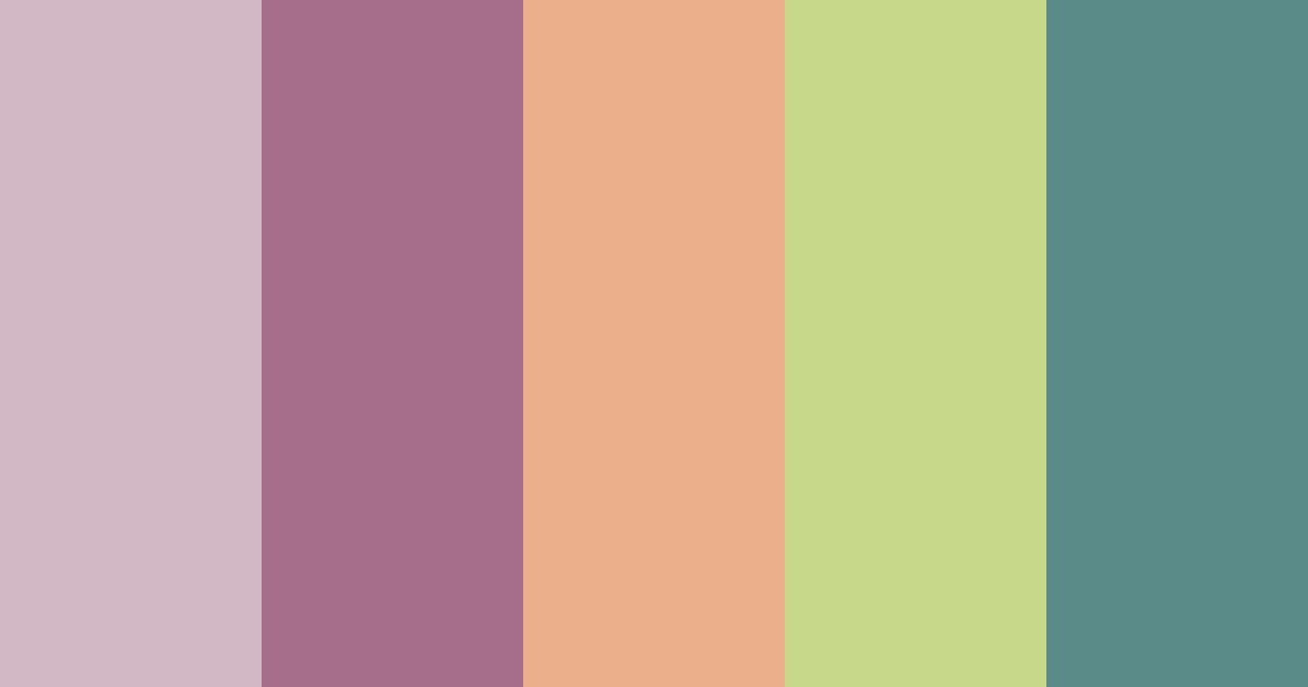 Download six-eared macaque dreams color palette PNG image (landscape)