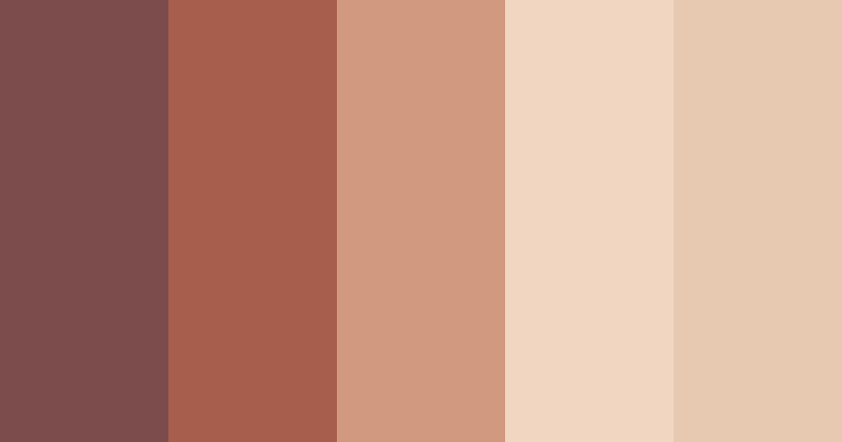 Download earthy elegance color palette PNG image (landscape)