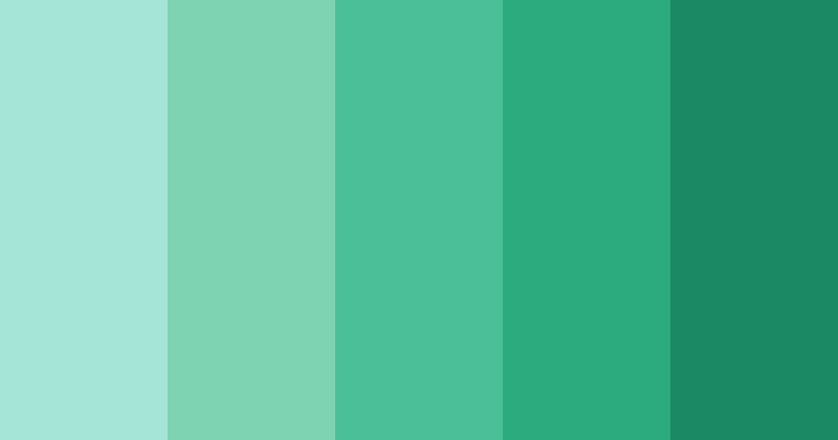 Download mint tulip color palette PNG image (landscape)