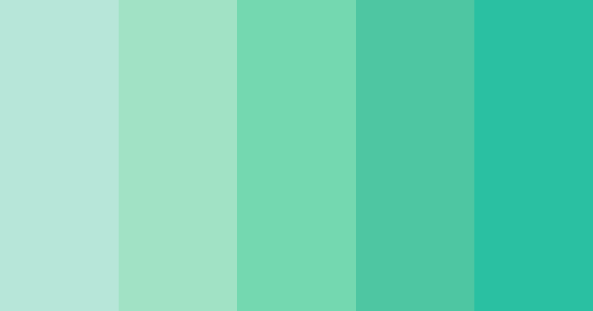Download mint candy color palette PNG image (landscape)