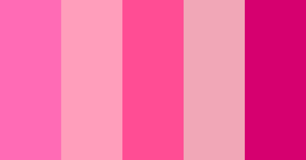 Download barbie dream color palette PNG image (landscape)