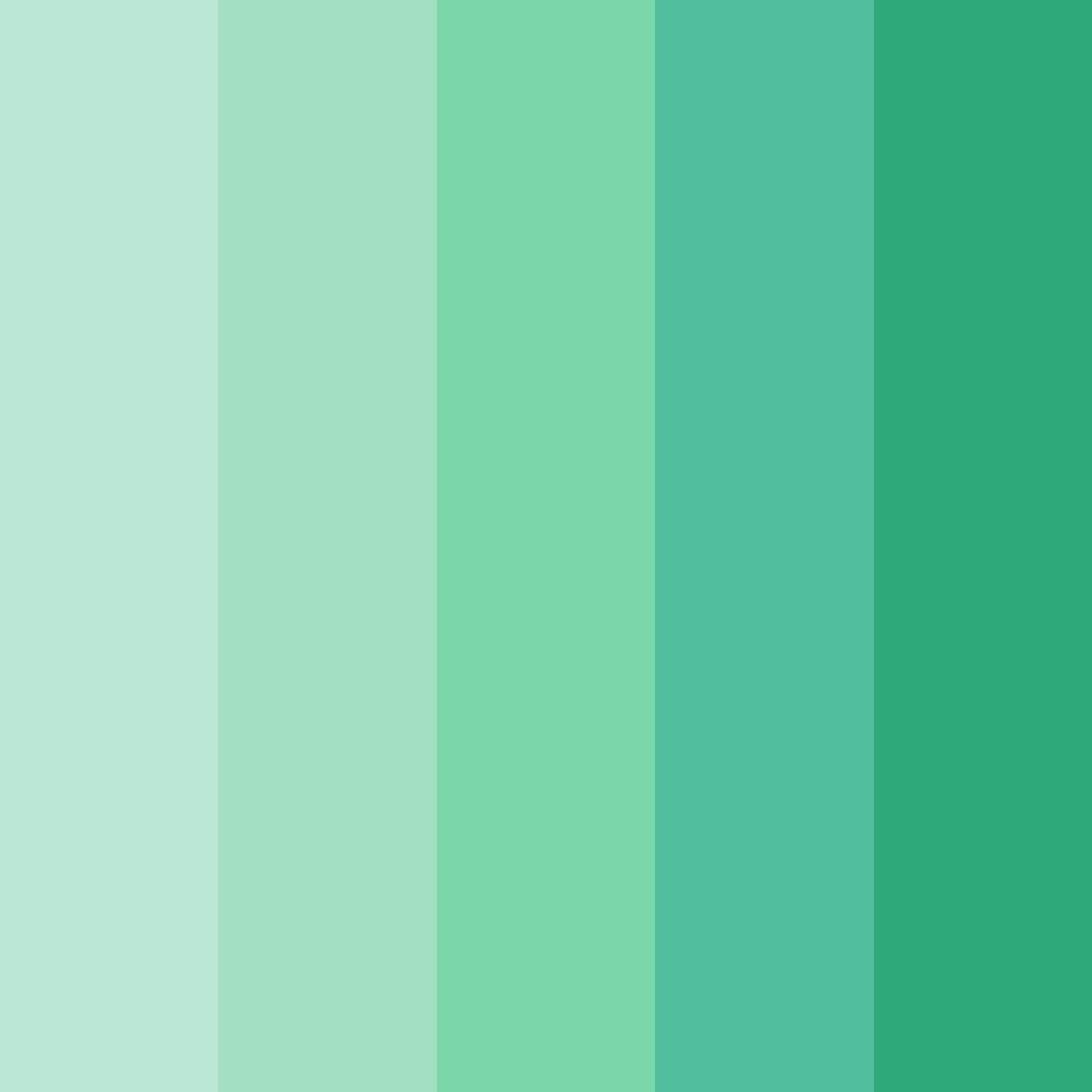 Download mint breeze color palette PNG image (square)