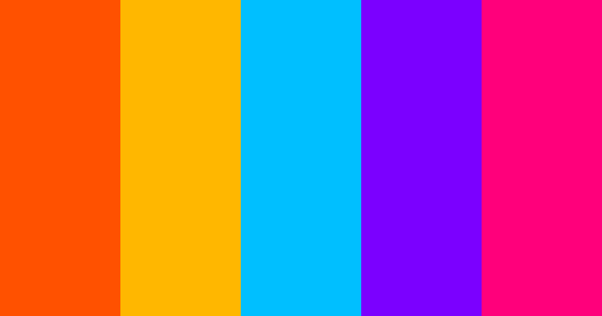 Download rainbow celebration color palette PNG image (landscape)