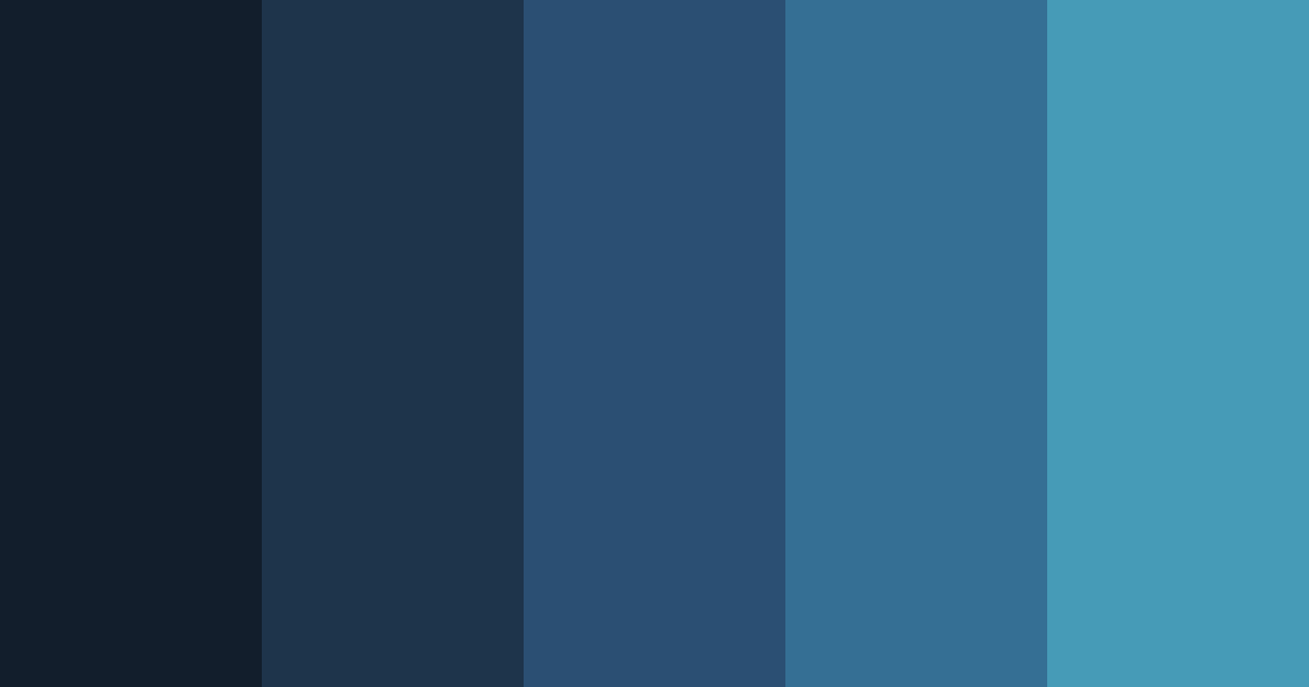 Download nautical blue color palette PNG image (landscape)