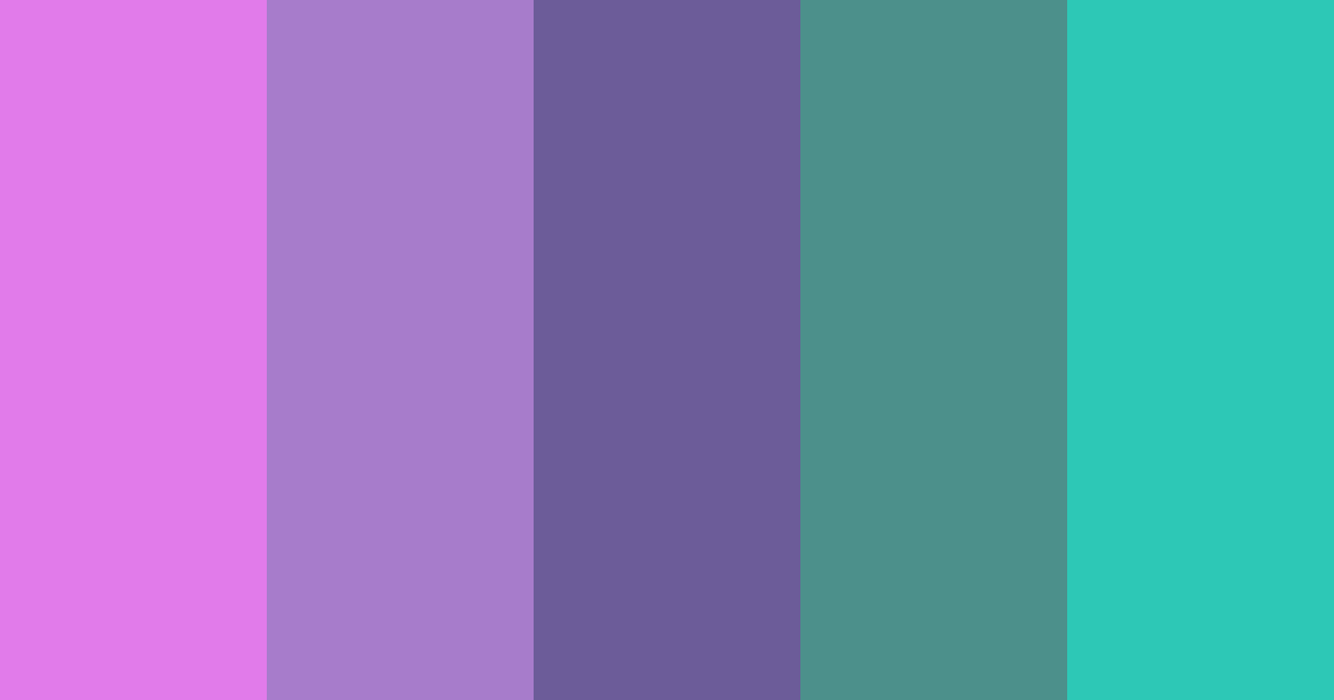 Download purple oasis color palette PNG image (landscape)
