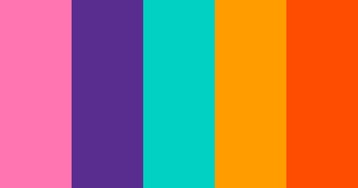 Download 80s vapourwave color palette PNG image (landscape)