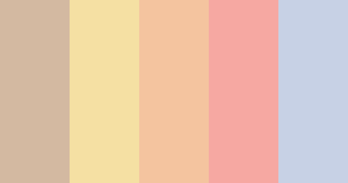 Download boho bliss color palette PNG image (landscape)