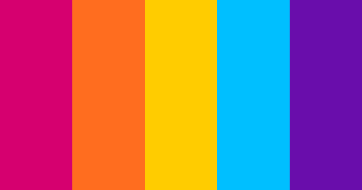 Download psychedelic vibes color palette PNG image (landscape)