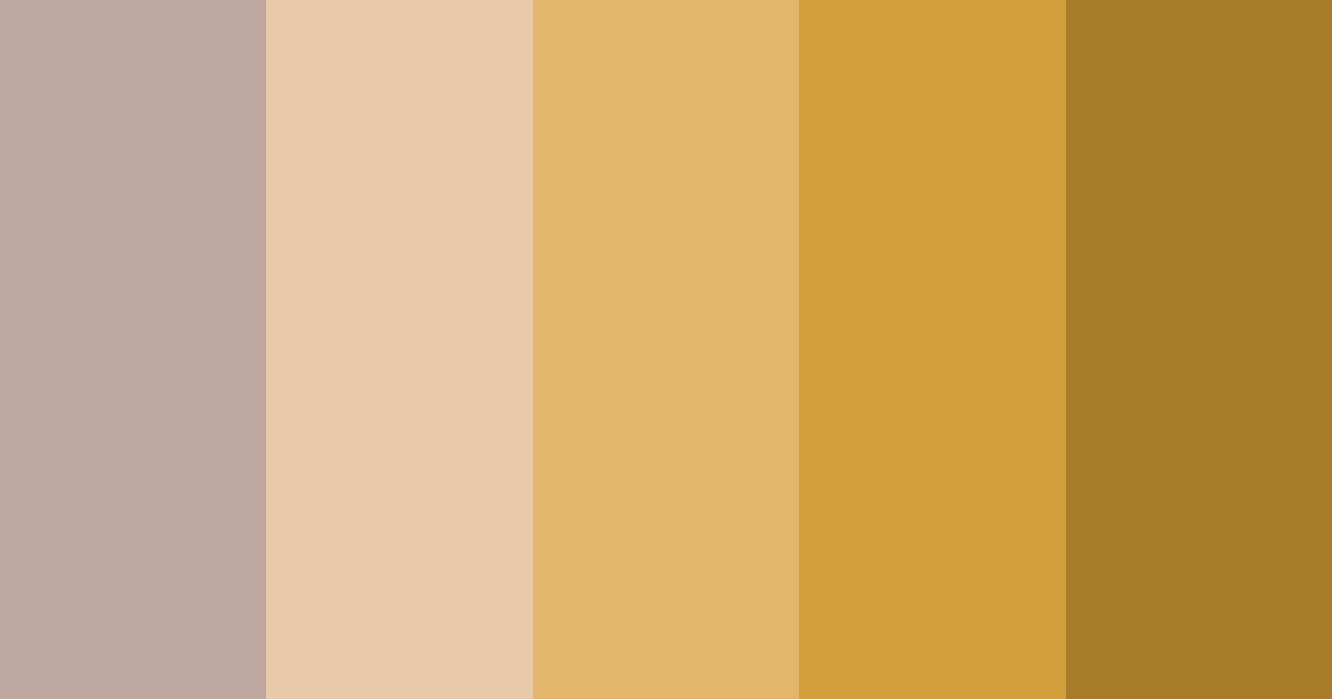 Download golden memories color palette PNG image (landscape)