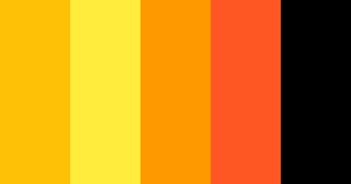 Download sunflower color palette PNG image (landscape)