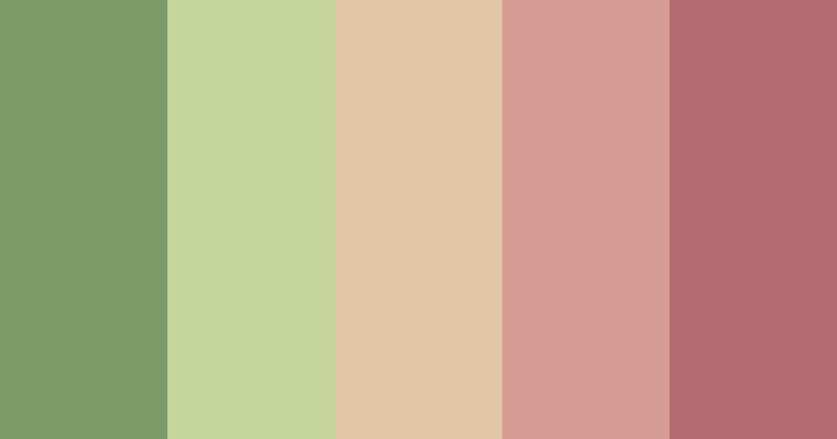 Download earthy 60s vibes color palette PNG image (landscape)