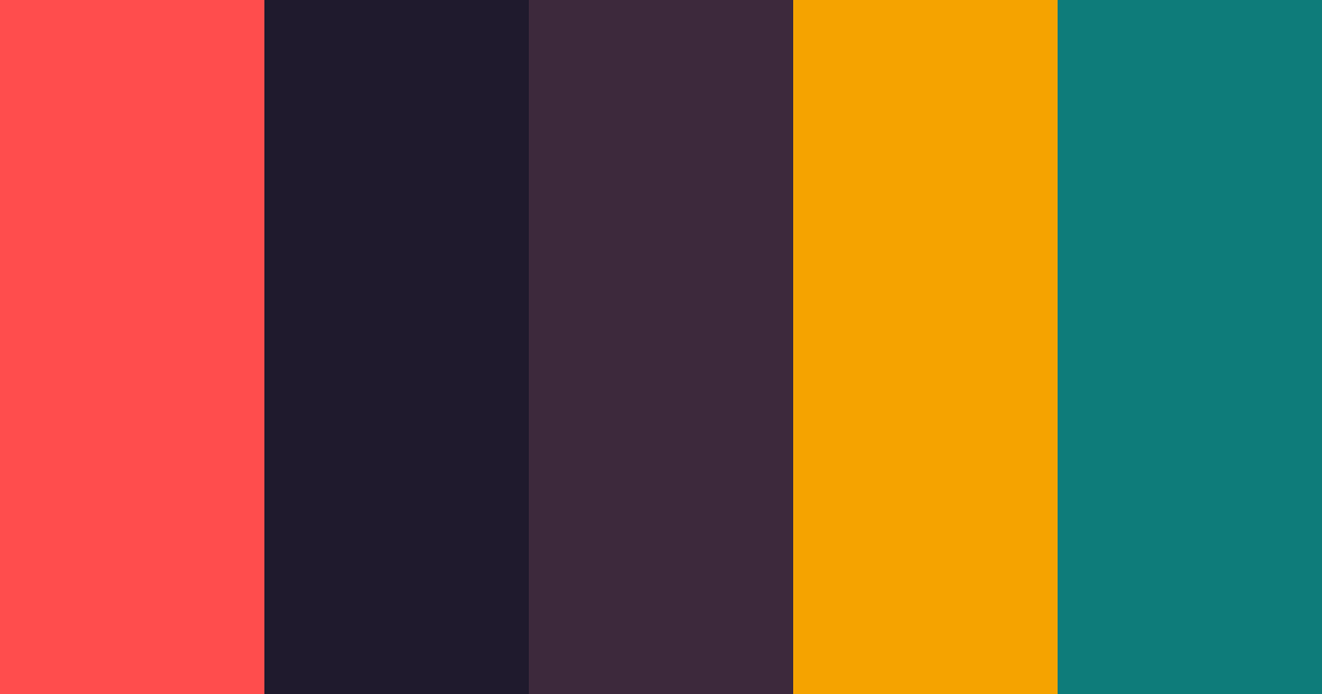 Download punk rock color palette PNG image (landscape)
