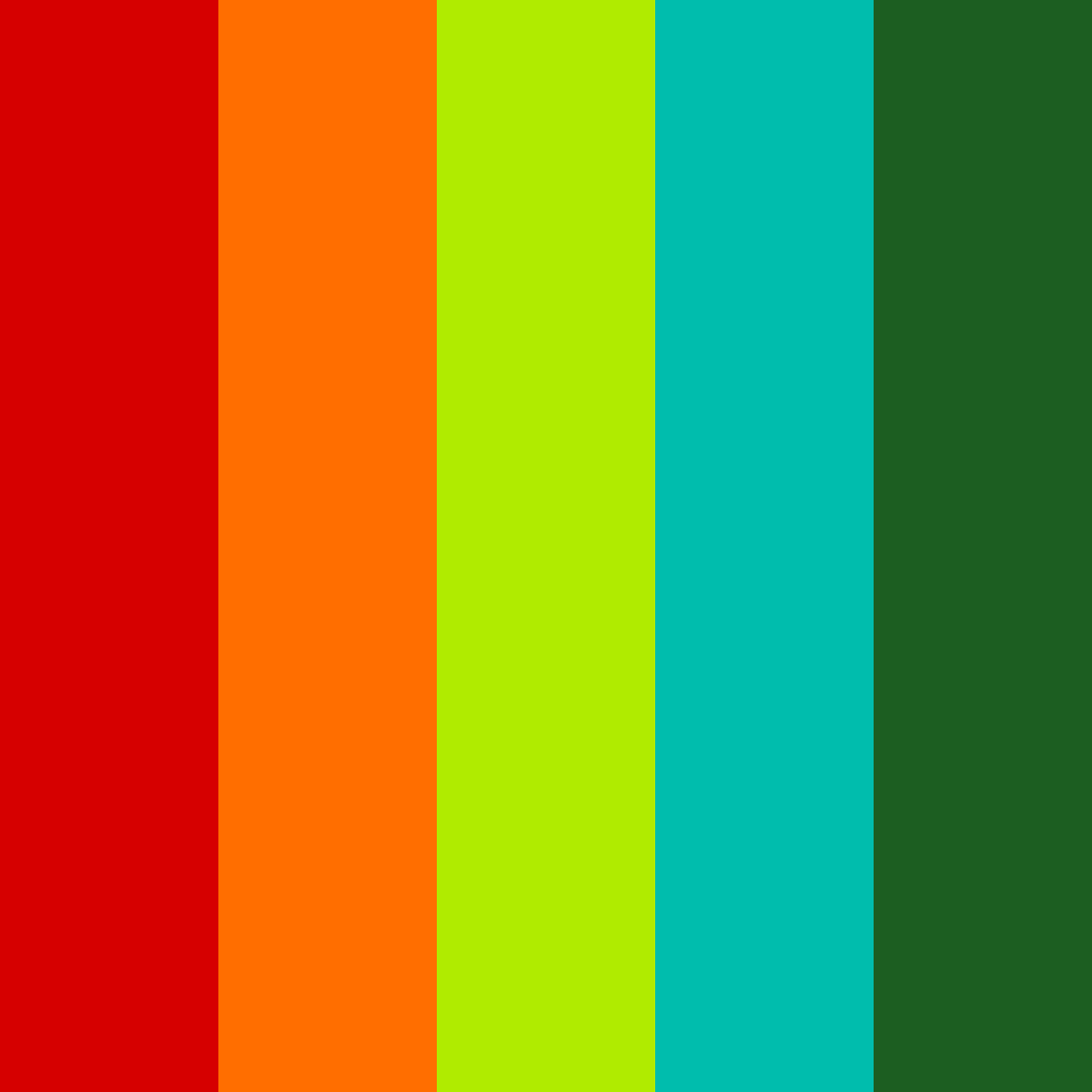 Download zombie clown color palette PNG image (square)