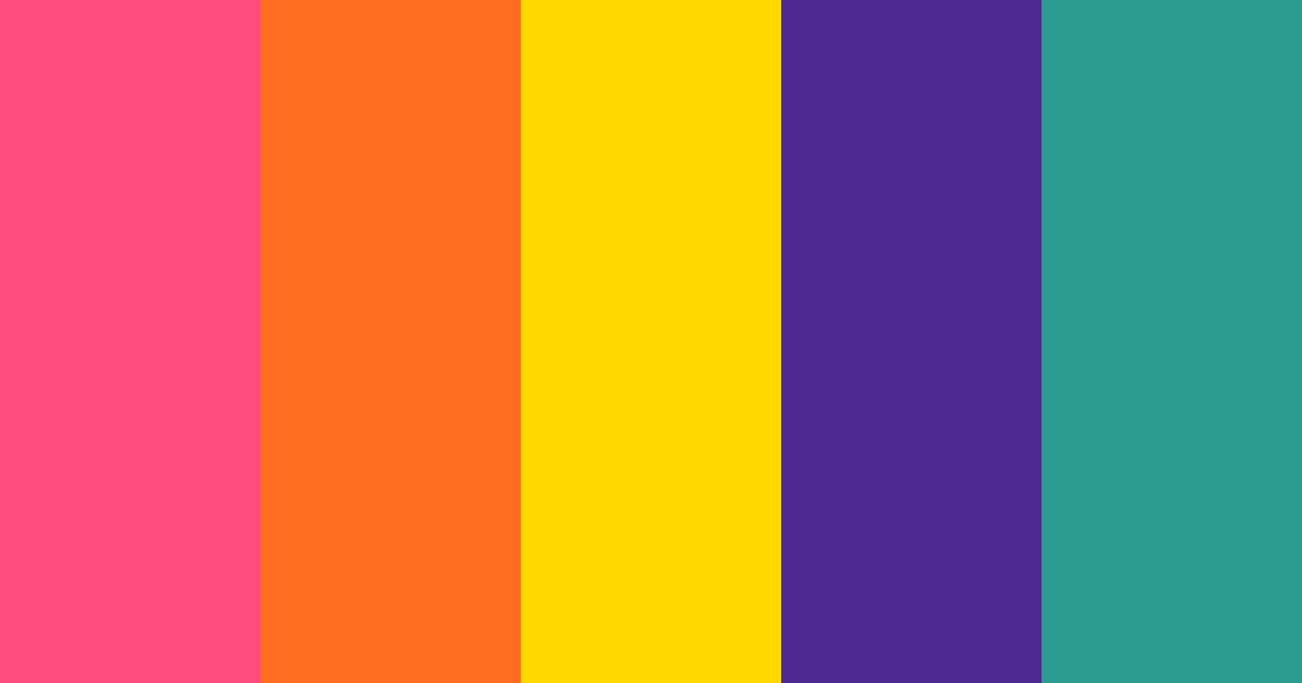 Download retro night girl color palette PNG image (landscape)