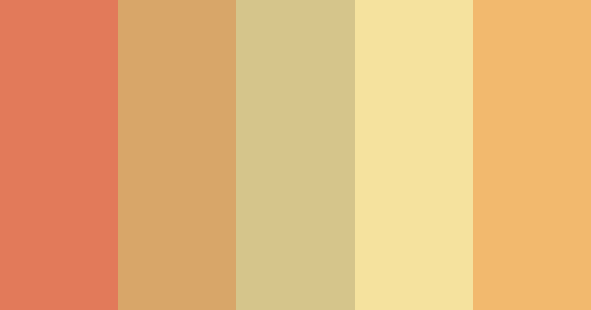 Download terracotta dream color palette PNG image (landscape)