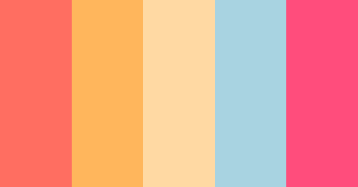 Download girly 70s color palette PNG image (landscape)