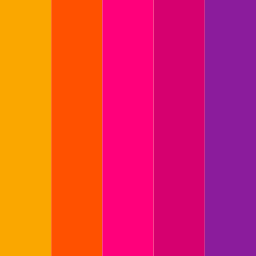 Retro Pop in 紫 Color Palettes