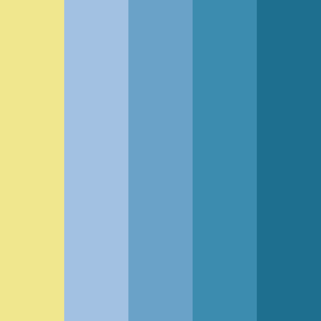Download blond in blue color palette PNG image (square)
