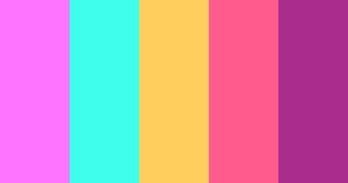 Download vaporwave color palette PNG image (landscape)
