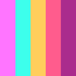 in 80s Color Palettes