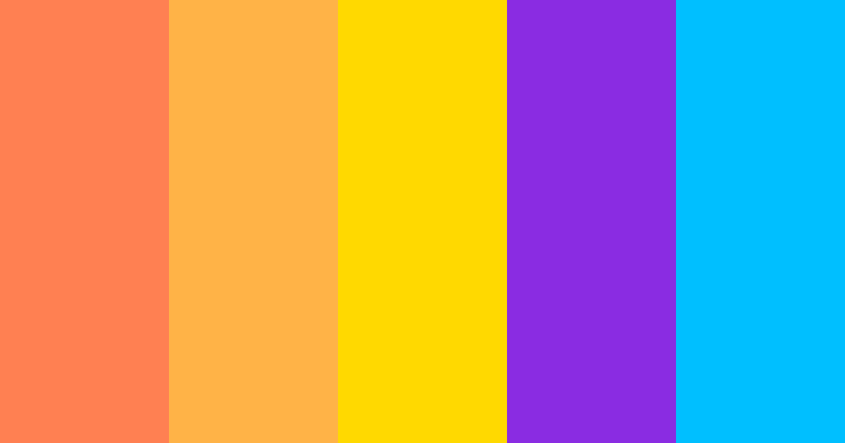 Download 90s vibe color palette PNG image (landscape)