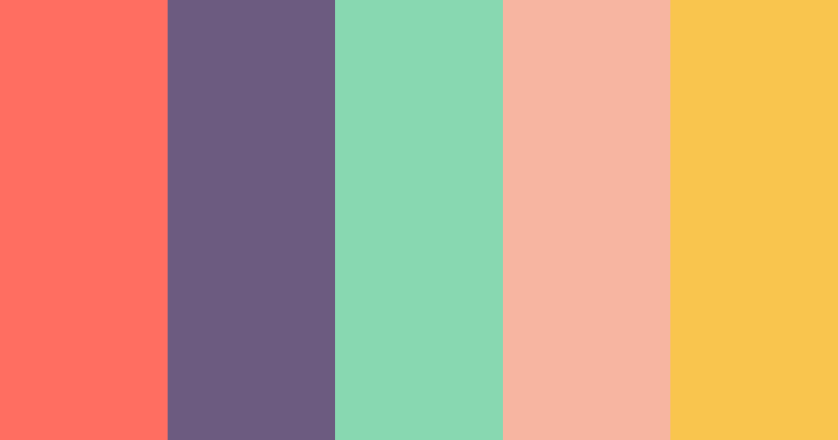 Download retro color palette PNG image (landscape)