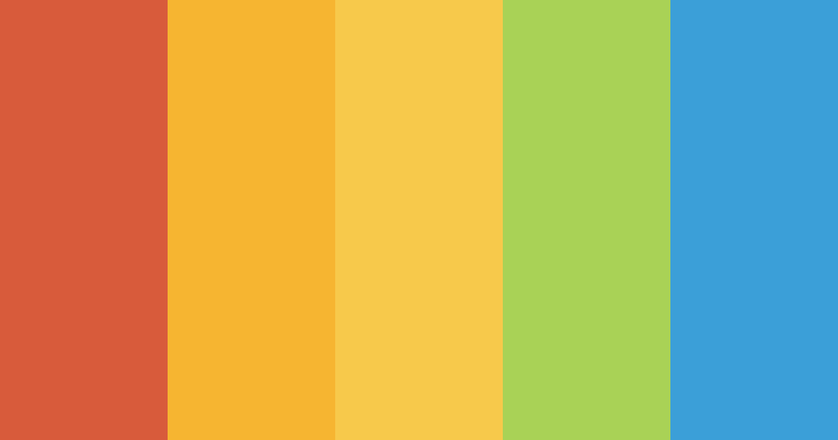 Download retro sunshine color palette PNG image (landscape)
