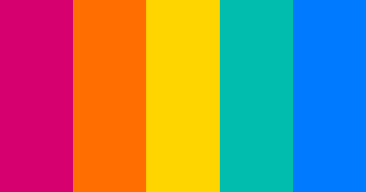 Download glam rock color palette PNG image (landscape)