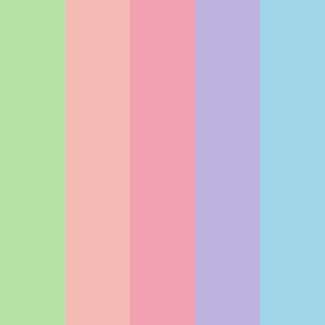 Download cute zombie color palette PNG image (square)