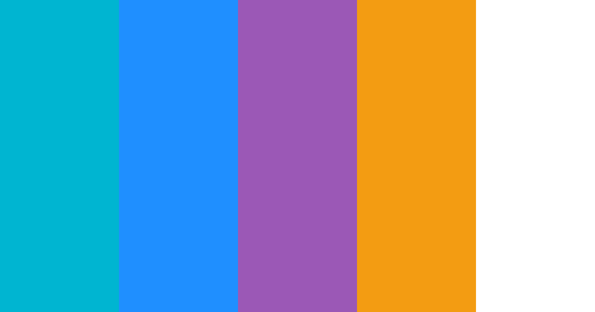 Download cyber teal dream color palette PNG image (landscape)