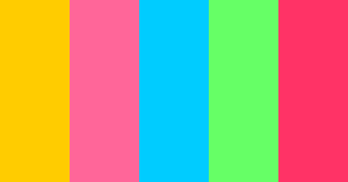 Download pac-man color palette PNG image (landscape)
