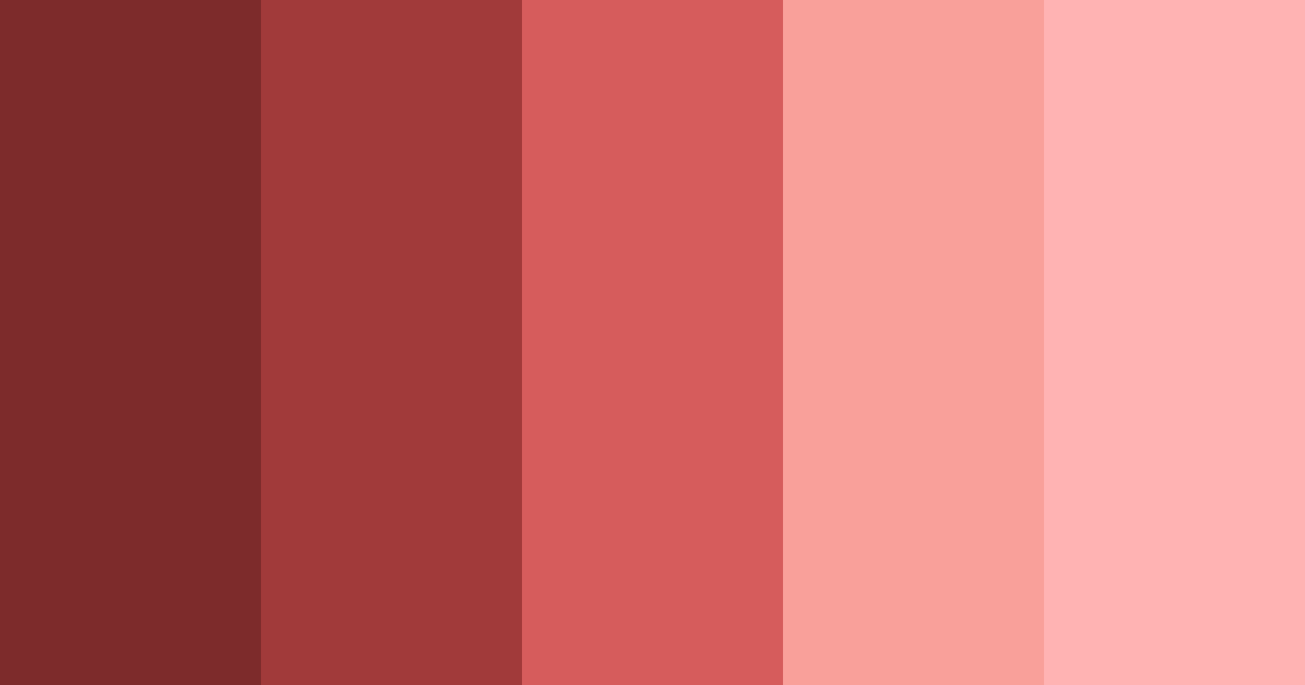 Download rustic red revival color palette PNG image (landscape)
