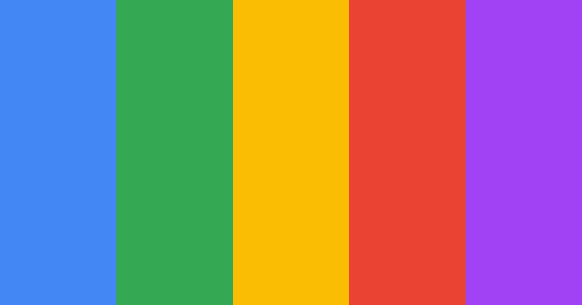 Download google calendar color palette PNG image (landscape)