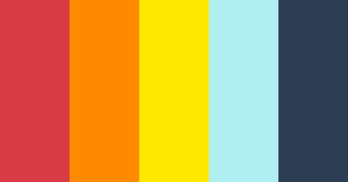 Download urban summer color palette PNG image (landscape)