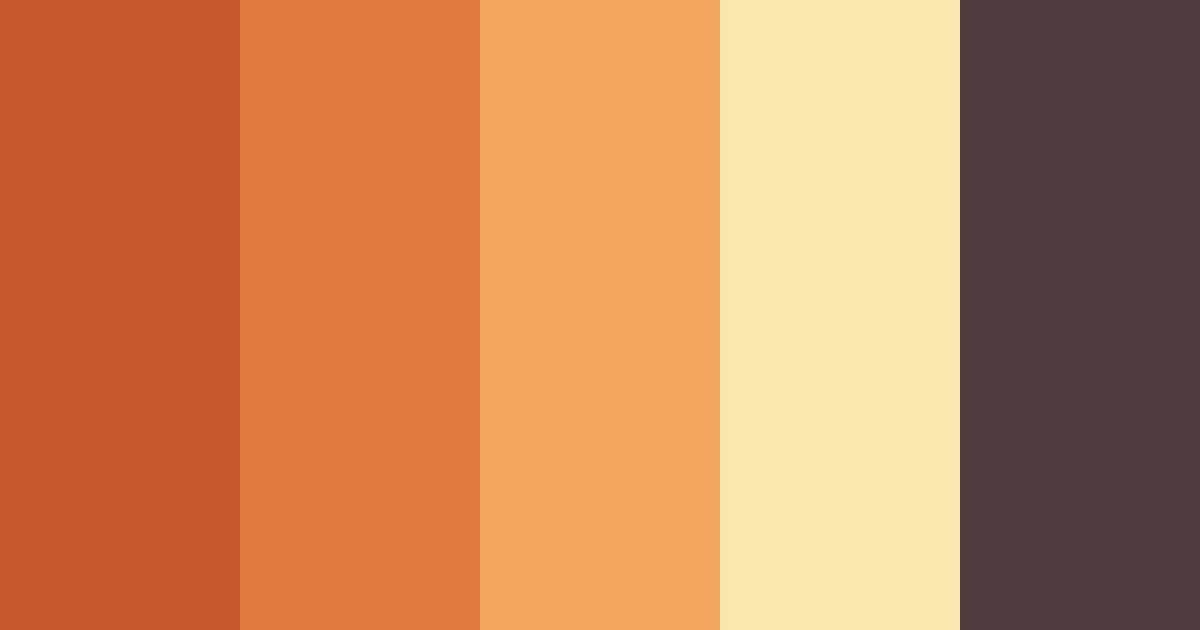 Download redhead academia color palette PNG image (landscape)