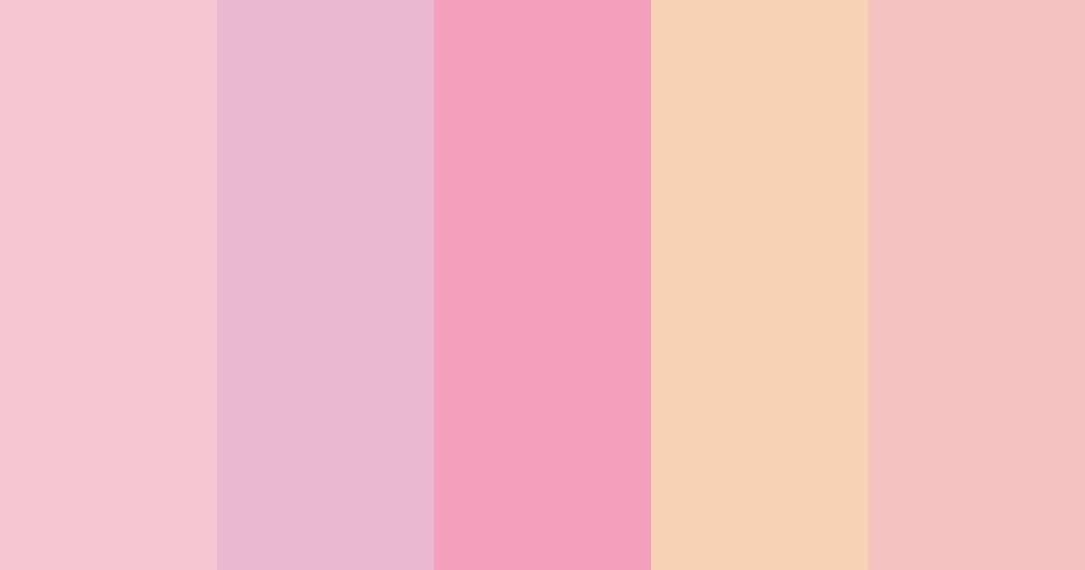 Download cherry blossom delight color palette PNG image (landscape)
