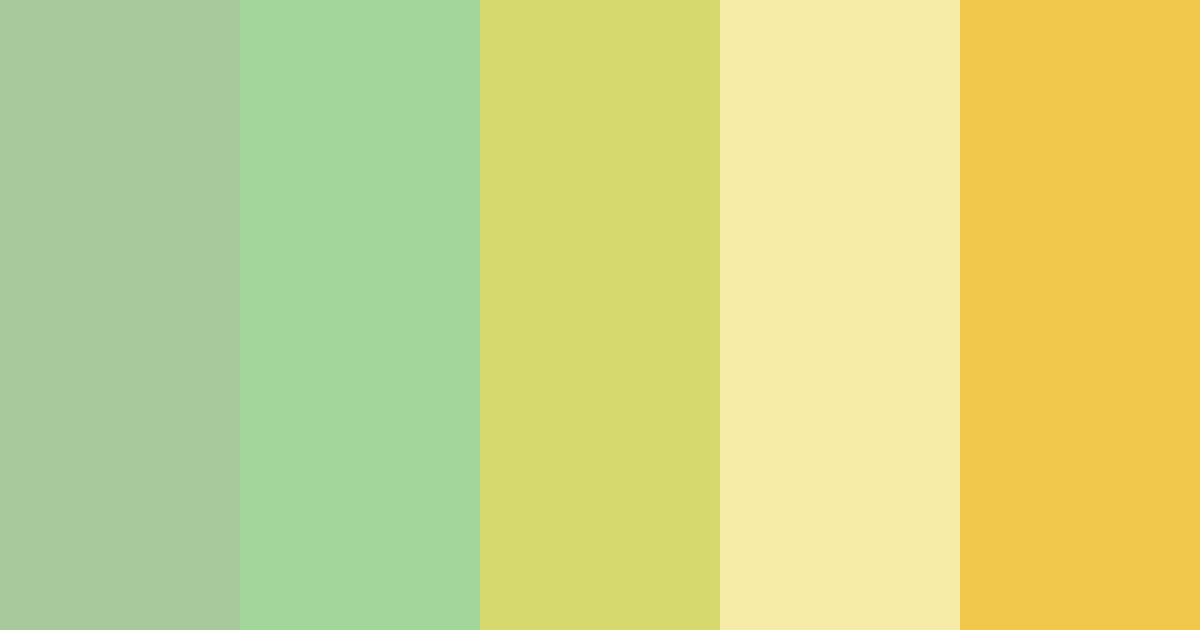 Download japanese green color palette PNG image (landscape)