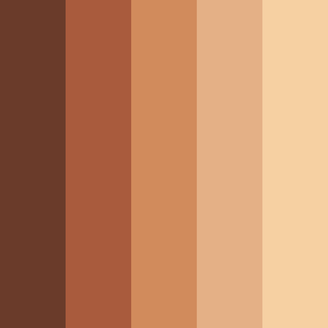 Download auburn sunset color palette PNG image (square)