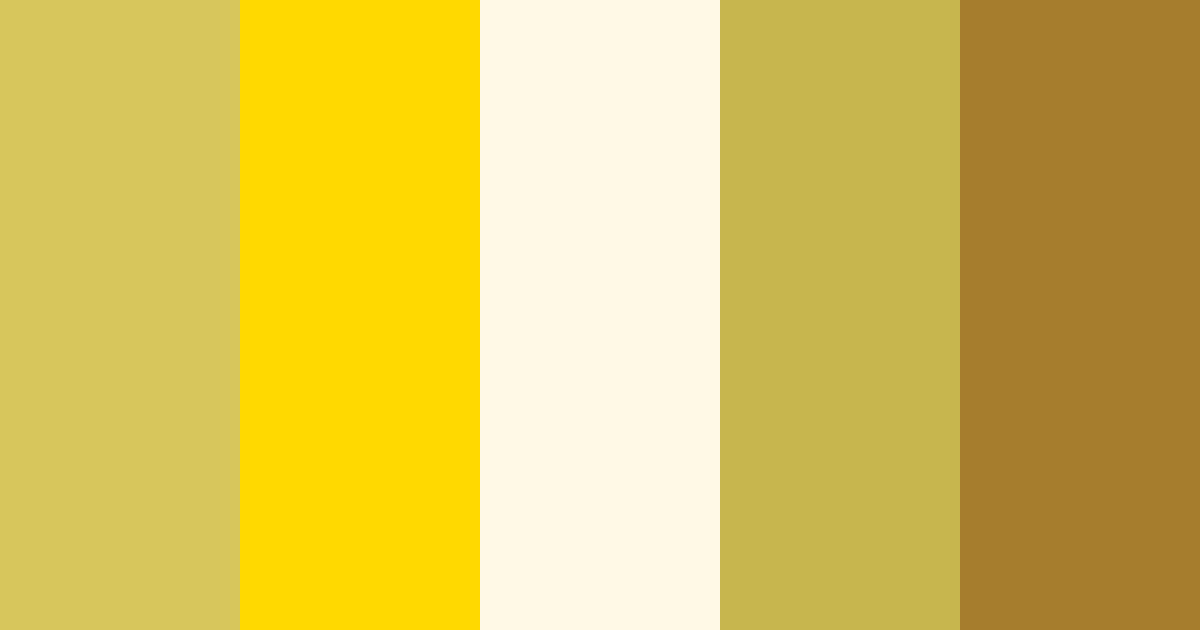 Download modern gold color palette PNG image (landscape)