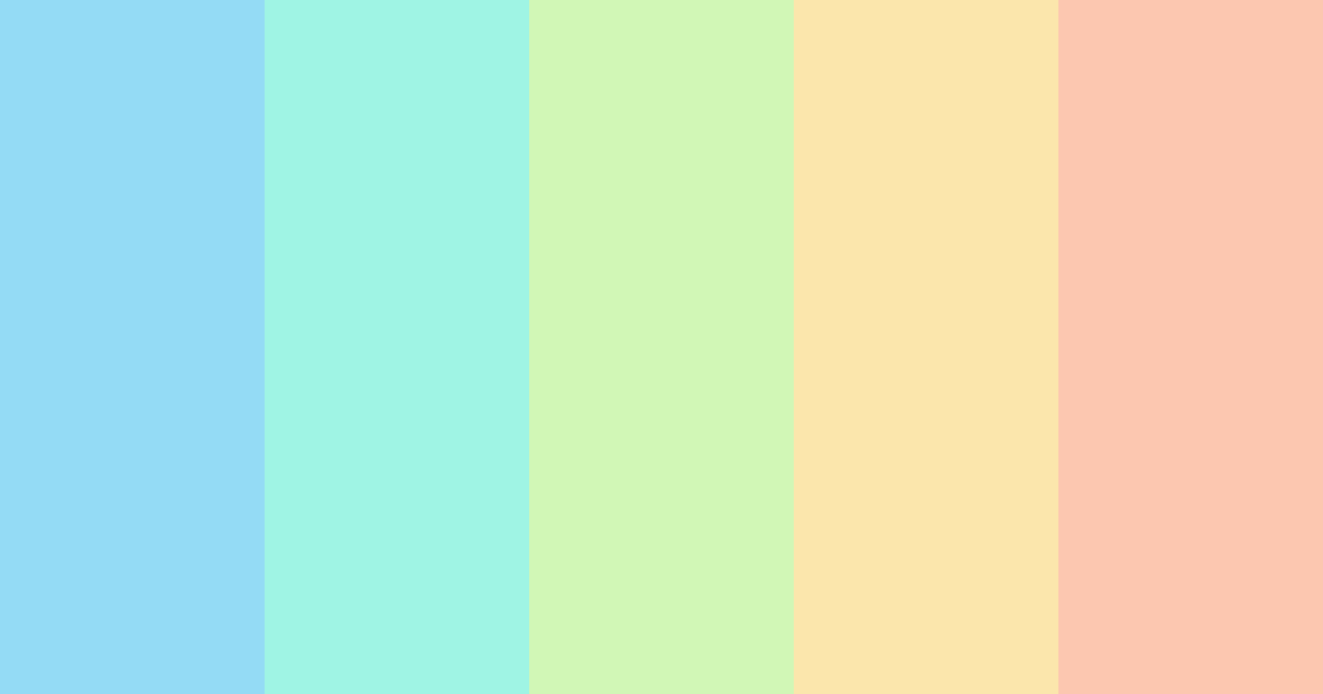 Download calm waters color palette PNG image (landscape)