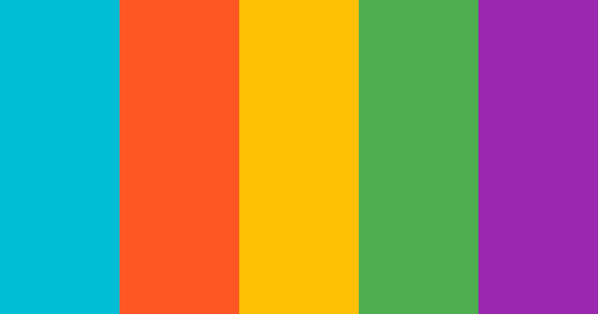 Download hawaii color palette PNG image (landscape)
