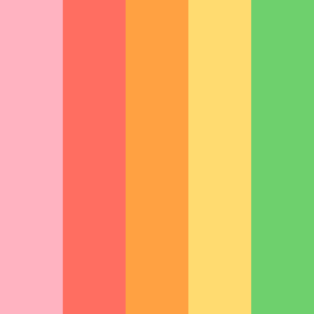 Download taiwan blossom color palette PNG image (square)